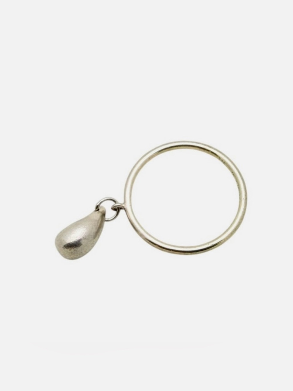 Tiffany & Co. Elsa Peretti Vintage *Rare* 925 Silver Teardrop Dangle Ring US 5